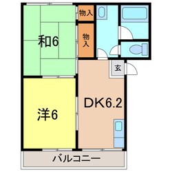 サークルハイツⅡの物件間取画像